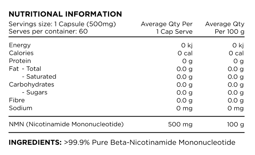 Switch Nutrition NMN 60 capsules