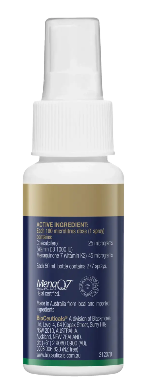 BioCeuticals D3 + K2 Oral Spray 50ml