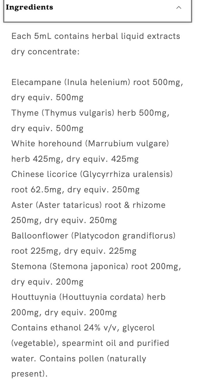 Fusion Health Cough Lung Tonic 200ml